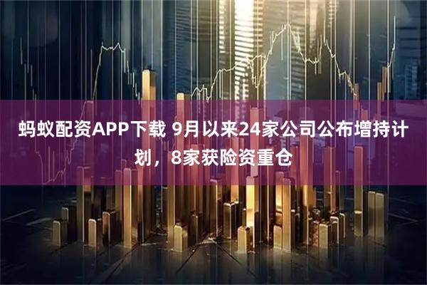 蚂蚁配资APP下载 9月以来24家公司公布增持计划，8家获险资重仓