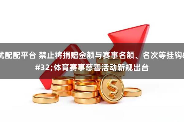 优配配平台 禁止将捐赠金额与赛事名额、名次等挂钩&#32;体育赛事慈善活动新规出台